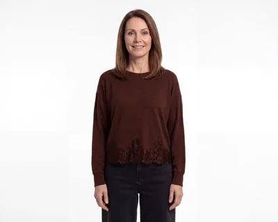 Blusa con Encaje Lady Sun para Mujer