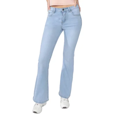 Jeans Flare Denim Con 5 Bolsillos Para Mujer Forever 21