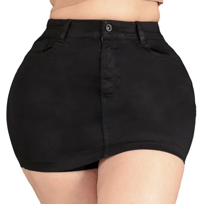Short Falda Mezclilla Levanta Pompa Sea Brazil Mujer