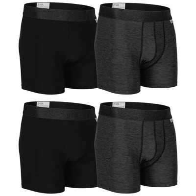 Zaga Boxer Largo 4 Pack Active Microfibra Ajuste Perfecto