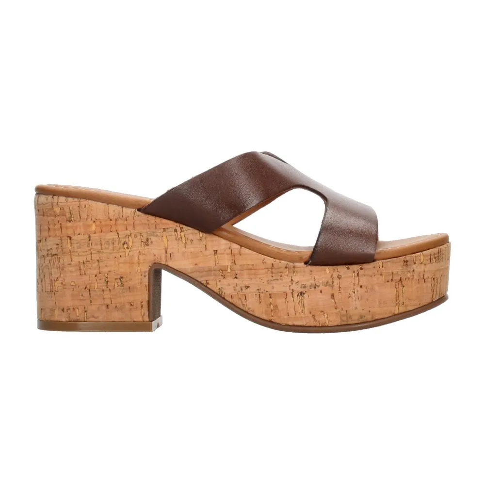 Sandalias mujer efe café casual