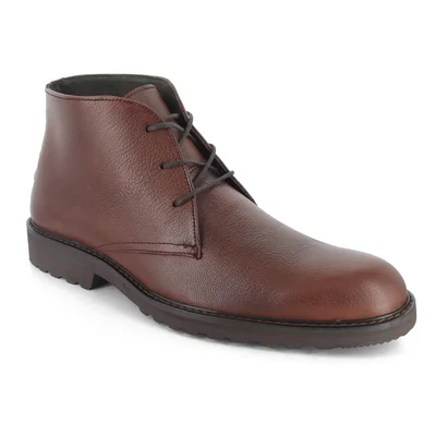 Bota Casual en Piel Moderof Café para Hombre