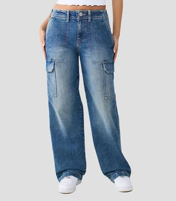 Jeans cargo Mujer