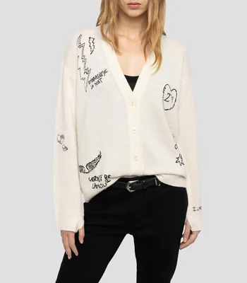 Cárdigan estampado Mujer