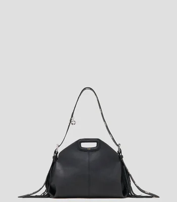Bolsa shoulder negra en piel Miss M lisa Mujer