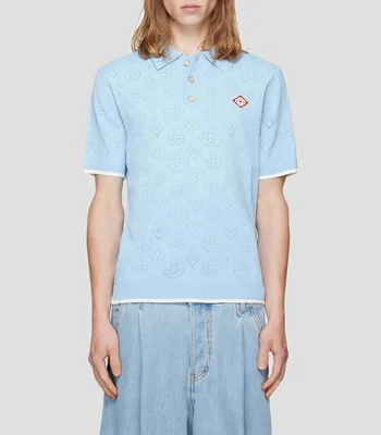 Playera tipo polo manga corta fantasía Hombre