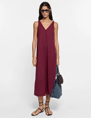 Vestido midi casual para mujer