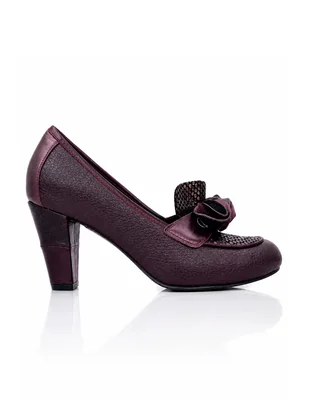 Zapatilla de piel