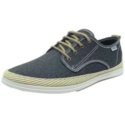 Alpargata Niagara Negro con Agujetas para Hombre