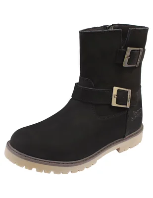 Bota al tobillo de piel para mujer