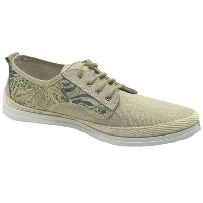 Alpargata Niagara Beige con Agujetas para Hombre