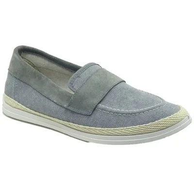 Mocasín en Piel con Antifaz Niegara Gris para Hombre