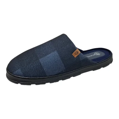 Pantufla Cuadros Stahl Azul para Hombre