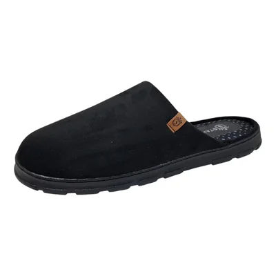 Pantufla Lisa Stahl Negro para Hombre