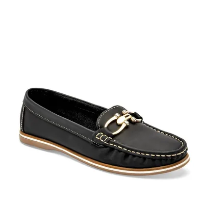 Poptops mocasín para mujer negro cod 140776-E