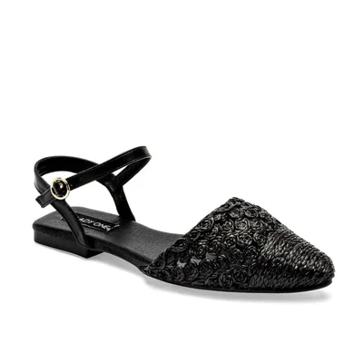 Lady One balerina destalonada para mujer negro cod 141589-E