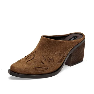 Lady One bota tacón para mujer café cod 141267-E