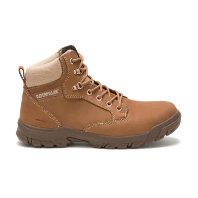 Bota de construcción CAT Tess ST para mujer color chocolate talla 9.5