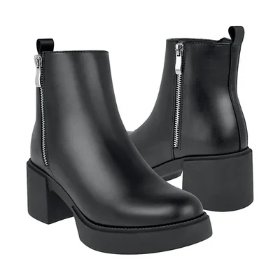 BOTINES CAPA DE OZONO MUJER 653001 SIMIPIEL NEGRO