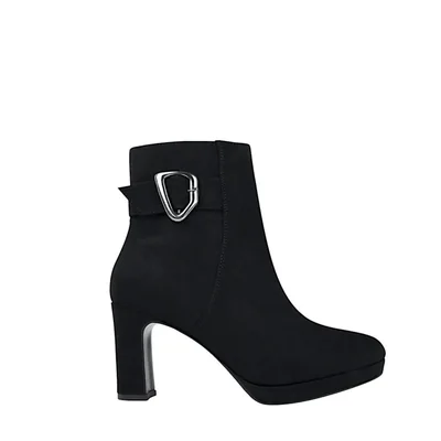 BOTINES STYLO MUJER 40701 SUEDE NEGRO