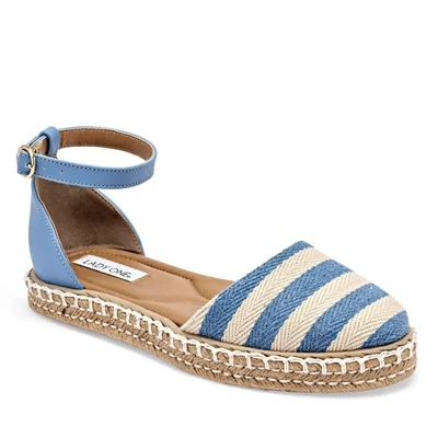 Lady One alpargata para mujer azul beige cod 140484-E