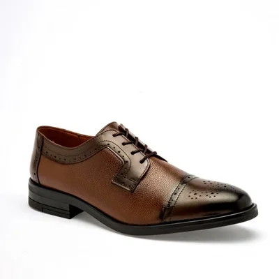 Christian Gallery zapato vestir piel para hombre café cod 141168-F