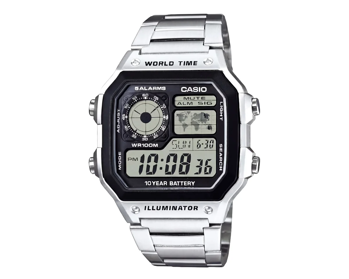 Reloj Casio para Hombre AE-1200WHD-1ACF Plateado