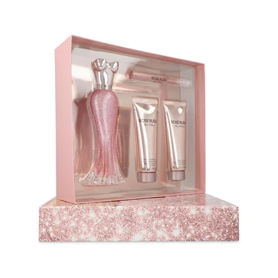 Set Paris Hilton Rose Rush + Showe Gel + Body Lotion + Mini