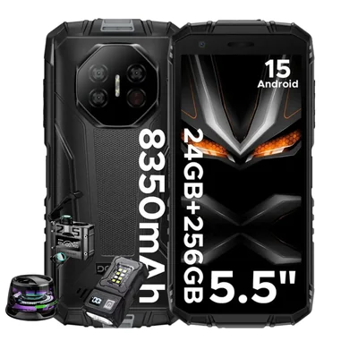 Doogee fire 3 ultra celular android 16 visión nocturna 24gb ram+256gb blindado contra caídas agua