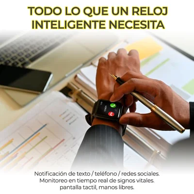 Smartwatch Deportivo Ele Gate Monitorea sueño, pulso, salud, whatsapp , llamadas, musica