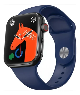 Smartwatch Elegante Deportivo T900 Pro Max S Inalámbrica Bisel Negro Correa Azul