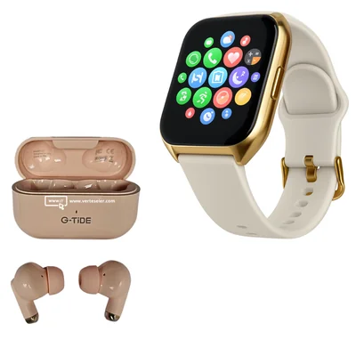 Filwans GTS Mini Smartwatch + Audífonos Bluetooth G-Tide L22