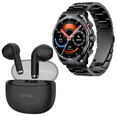 Smartwatch Filwans GTR Negro + Audífonos G-tide L21 Negro