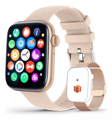 Reloj Inteligente Mujer Smart Watch P45 Bluetooth Call 1.81 color ROSA.