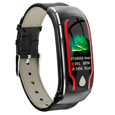 Reloj Smartwatch 2 en 1 VAK T9 Bluetooth App Oxygeno Sangre Negro