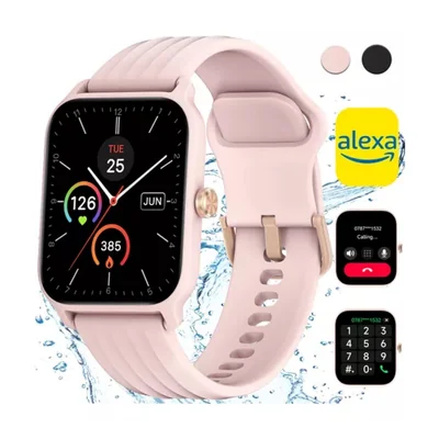 Iowodo W13 Sport Reloj Inteligente Mujer Smart watch 1.85" Caja De Abs + Pc Rosa Malla Rosa De Silicona Smartwatch.