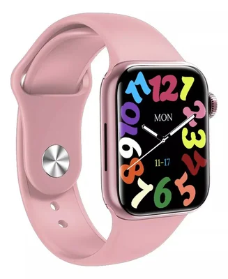 Reloj Inteligente Smartwatch X9+ Pro 2 Fralugio: Mide Glucosa, ECG y Notificaciones ROSA