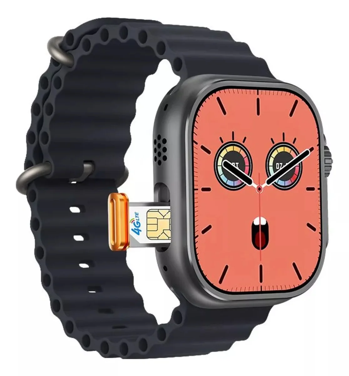 Reloj Smartwatch Fralugio GS Ultra Android 8.1, WiFi, GPS, 8GB ROM NEGRO