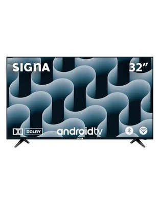 Pantalla smart tv signa led de 32 pulgadas hd signa smart tv pantalla 32 hd 1080p android tv pantalla inteligente led dolby hd compatible con app de streaming tvhd television smart (32 pulgadas) con google tv con