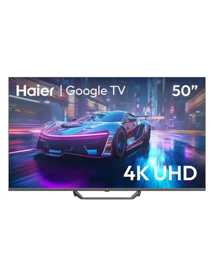 Pantalla smart tv haier qled de 4k/uhd h50s80fux con google tv con