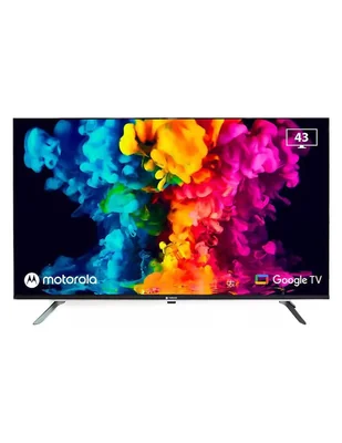 Pantalla smart tv Motorola LED de 43 pulgadas Full HD mot43fle11 con Google tv