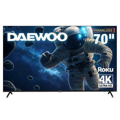 Daewoo Pantalla Smart TV 70 pulgadas 4K UHD LED | Roku TV Dolby Audio Modelo DAW70UR