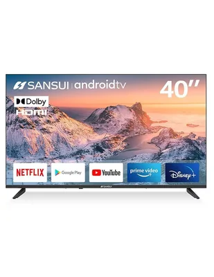 Pantalla Smart TV Sansui LED de 40 pulgadas Full HD SMX40V1FA con Android TV