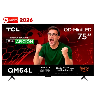 Pantalla Qd-Mini Led Tcl 75 4K Fire Tv 75Qm64L