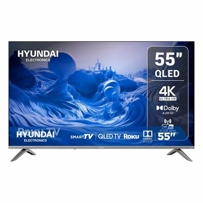 Pantalla Hyundai HYLED5531QR 55 pulgadas Smart TV 4K Roku TV ORTY13