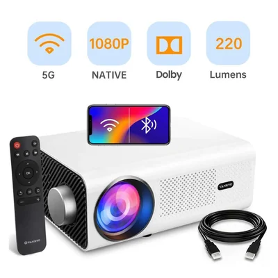 Proyector VANKYO 495W Full HD WiFi Bluetooth | Cine en Casa | Compatible con PS5 / TV Stick / Smartphone