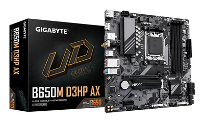 Tarjeta Madre Gigabyte B650M D3HP AX AM5 DDR5 8000MHz Wi-Fi 6E mATX