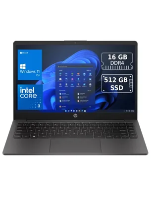 Laptop HP 240R G10 PRO 14 pulgadas HD Intel core 3 Intel UHD Graphics 16 GB RAM 512 GB SSD