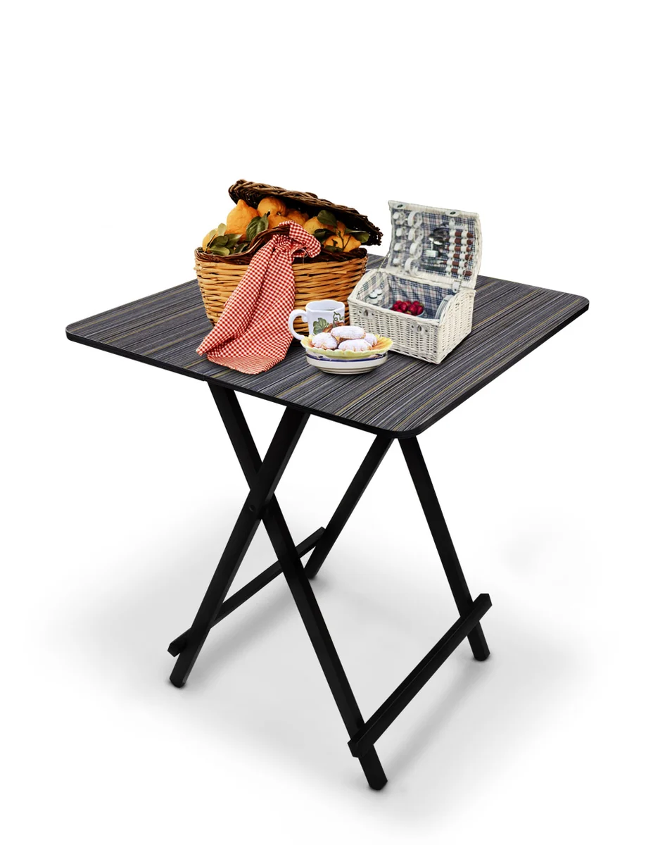 Mesa plegable auxiliar multiusos.