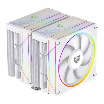 Refrigerador de Aire Balam Rush HEX70 ARGB PWM 12 cm Blanco